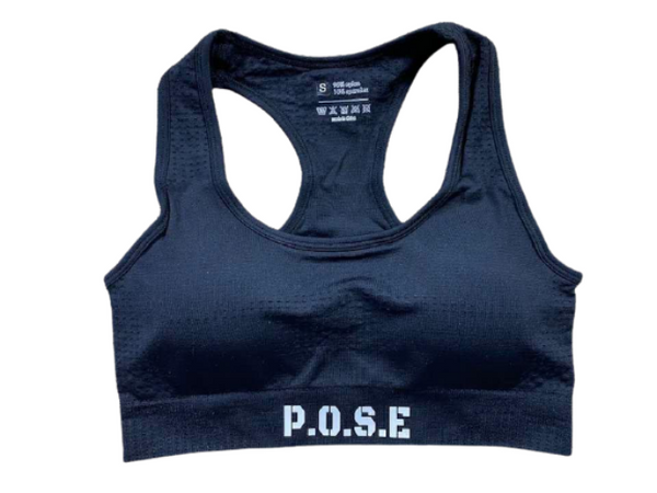 P.O.S.E Endurance Seamless Black Sports Bra